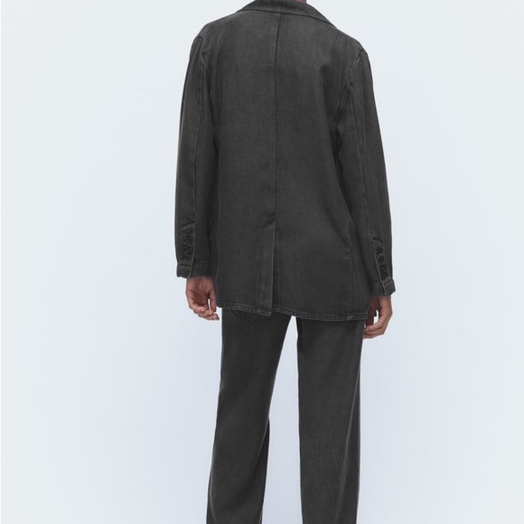 FLUID DENIM BLAZER - Picture 7 of 10